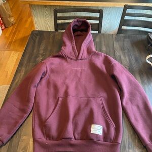 Comfrt Burgundy Hoodie Sweatshirt